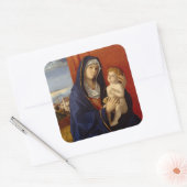 Madonna en kind, ongeveer 1485 vierkante sticker (Envelop)