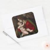 Madonna en kind, ongeveer 1520 vierkante sticker (Envelop)