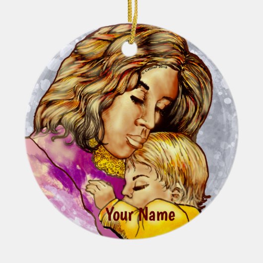 Madonna en Kind ornament (Voorkant)