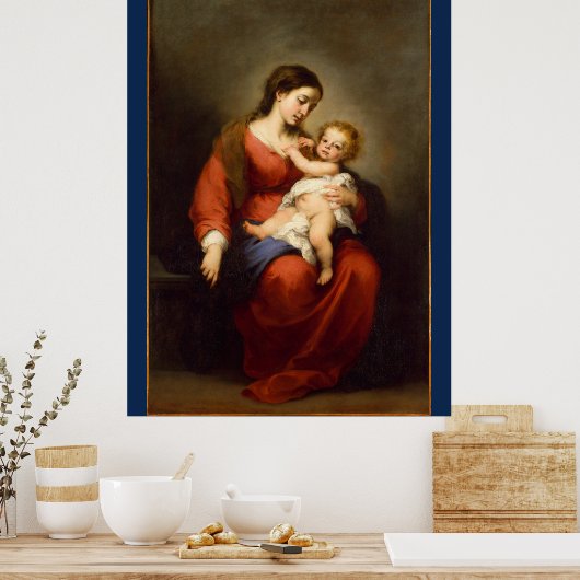 Madonna en kind ... Poster (Keuken)