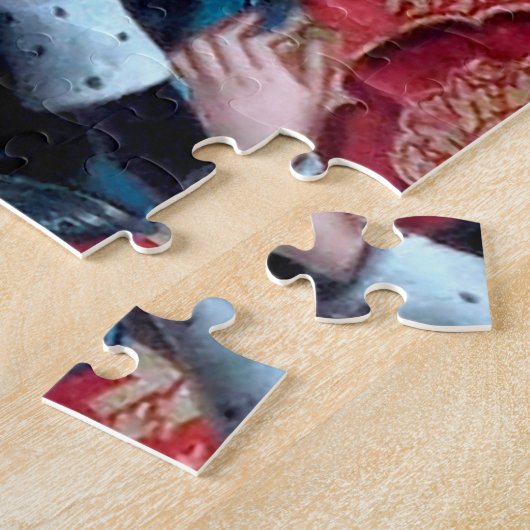 Madonna en kind puzzel legpuzzel (Zijkant)
