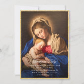 Madonna en kind religieus kerstfeest kaart (Voorkant)