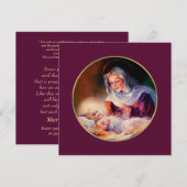 Madonna en kind. Religieuze kerstKaarten Feestdagenkaart (Voorkant / Achterkant)