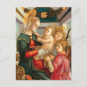 Madonna en kind Sandro Botticelli Christelijk Briefkaart (Voorkant)