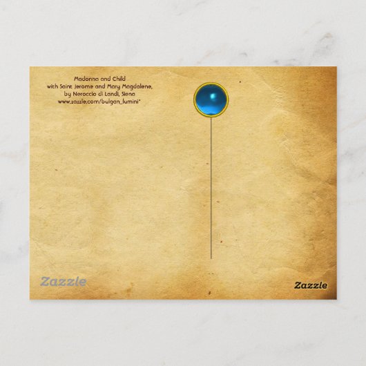 Madonna en kind, St. Hiëronymus en Maria Magdalena Briefkaart (Achterkant)
