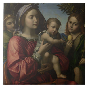 MADONNA EN KIND TEGELTJE