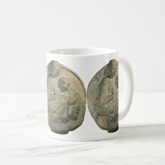 Madonna en Kind, Tondo Pitti door Michelangelo Koffiemok (Voorkant rechts)