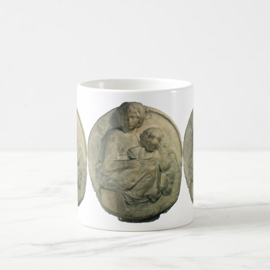 Madonna en Kind, Tondo Pitti door Michelangelo Koffiemok (Center)