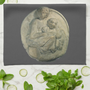 Madonna en Kind, Tondo Pitti door Michelangelo Theedoek