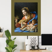 Madonna en Kind Vakantie Kerstmis  Poster (Thuiskantoor)