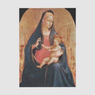 Madonna en kind van de druiven - Fra Angelico Tissuepapier