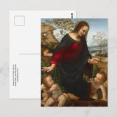 Madonna en kind van het Leonardo da Vinci-Briefkaa Briefkaart (Voorkant / Achterkant)