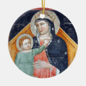 Madonna en kind: Verona Keramisch Ornament (Voorkant)