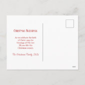 Madonna en kind Vintage Kerst Briefkaart (Achterkant)