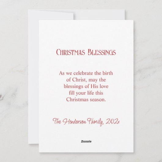 Madonna en kind Vintage Kerst Kaart (Achterkant)