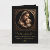 Madonna en Kind Vouwkaart Kaart (Voorkant)