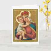  MADONNA- EN KINDERKAART KAART (Gele Bloem)