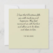  Madonna en kinderkerstavond Bedankkaart (Achterkant)