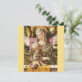  Madonna en kinderkerstavond Bedankkaart (Staand voorkant)