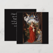 Madonna en kinderkerstavond Bedankkaart (Voorkant / Achterkant)