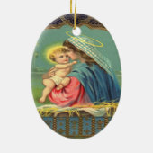  Madonna en kindersieraad Keramisch Ornament (Achterkant)