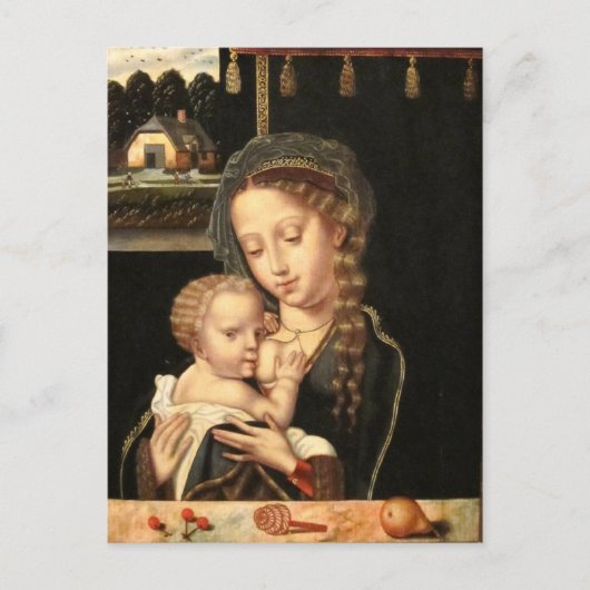 Madonna en kinderverpleegkunde briefkaart (Voorkant)