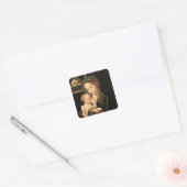 Madonna en kinderverpleegkunde vierkante sticker (Envelop)