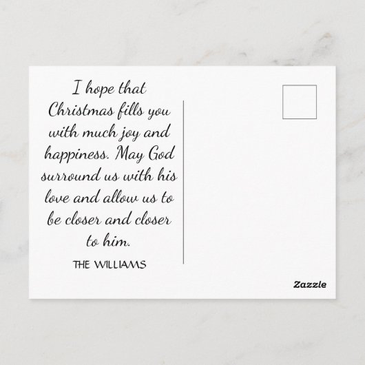 Madonna en kindkerst Briefkaart (Achterkant)