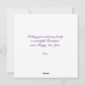 Madonna en kindkerst feestdagenkaart (Achterkant)