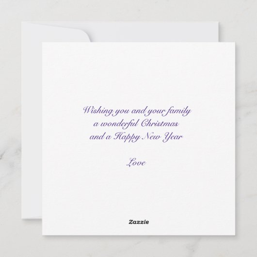 Madonna en kindkerst feestdagenkaart (Achterkant)