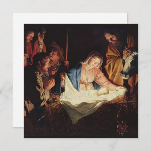 Madonna en kindkerst Feestdagenkaart (Voorkant / Achterkant)