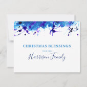 Madonna en waterverf van kinderen feestdagenkaart (Achterkant)