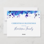 Madonna en waterverf van kinderen feestdagenkaart (Achterkant)