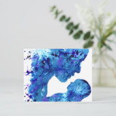 Madonna en waterverf van kinderen feestdagenkaart (Staand voorkant)