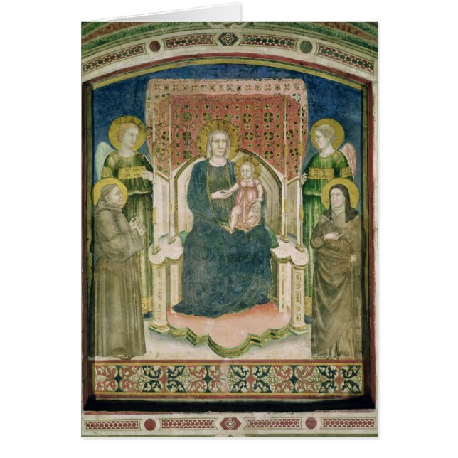 Madonna Enthroned met St. Francis van Assisi (Voorkant)