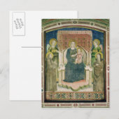 Madonna Enthroned met St. Francis van Assisi Briefkaart (Voorkant / Achterkant)