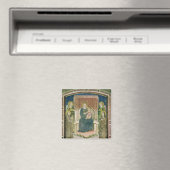 Madonna Enthroned met St. Francis van Assisi Magneet (Insitu (Vaatwasser))