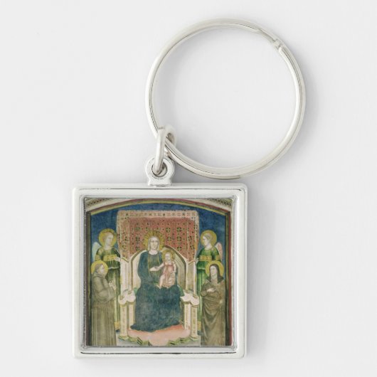 Madonna Enthroned met St. Francis van Assisi Sleutelhanger (Voorkant)