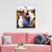 Madonna Esterhazy - Raphael - c1508 Canvas Afdruk (Insitu (Woonkamer))