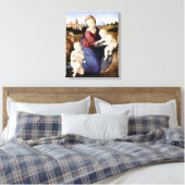 Madonna Esterhazy - Raphael - c1508 Canvas Afdruk (Insitu (Slaapkamer))