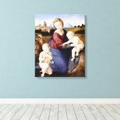 Madonna Esterhazy - Raphael - c1508 Canvas Afdruk (Insitu (Houten vloer))