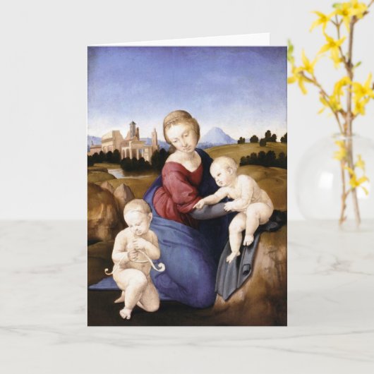 Madonna Esterhazy - Raphael - c1508 Kaart (Gele Bloem)
