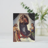 Madonna Fine Art beroemd gemaakt door Raphael Briefkaart (Staand voorkant)