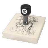 Madonna gekroond door twee engelen Rubber Stamp Rubberstempel (Stempel)