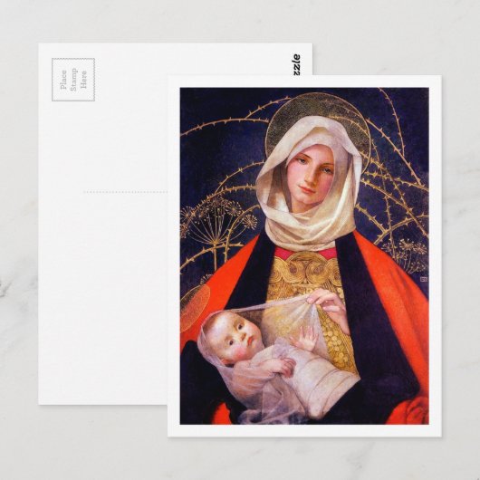 Madonna Holding Child Briefkaart (Voorkant / Achterkant)