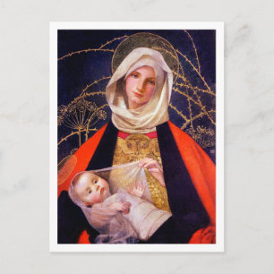 Madonna Holding Child Briefkaart