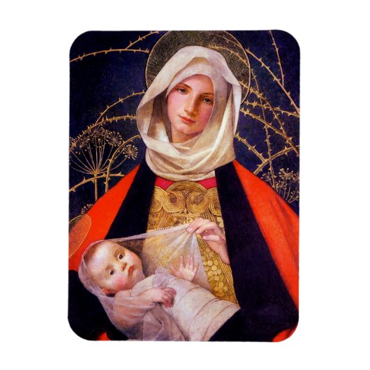 Madonna Holding Child Magneet (Verticaal)