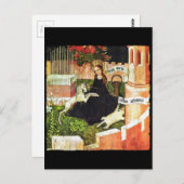 Madonna Holding White Unicorn Briefkaart (Voorkant / Achterkant)