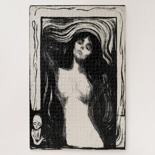 Madonna – Iconisch expressionistisch meesterwerk Legpuzzel (Verticaal)