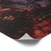 Madonna in de rockgrot door Leonardo da Vinci Poster (Hoek)